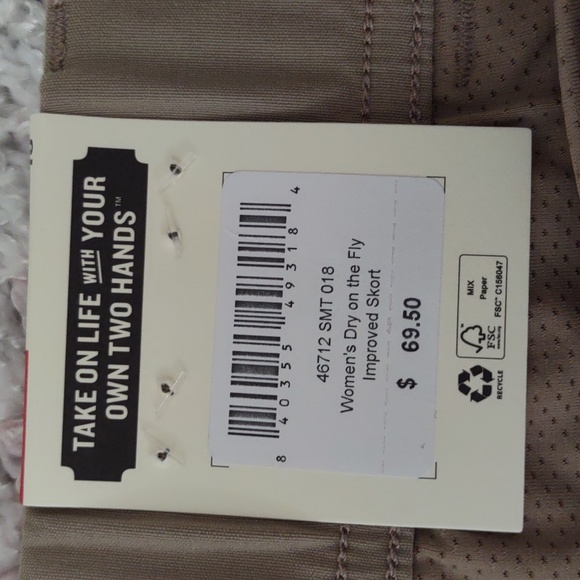NWT Duluth Size 18 Mid Rise Dry On The Fly Improved Skort - Picture 5 of 15